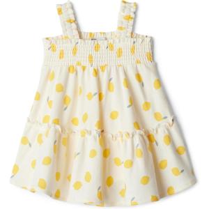 imageAmazon Essentials x Sofia Grainge Toddlers and Baby Girls Smocked Cotton DressIvory Lemon