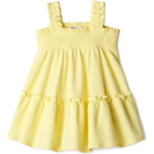 imageAmazon Essentials x Sofia Grainge Toddlers and Baby Girls Smocked Cotton DressLight Yellow