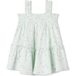 imageAmazon Essentials x Sofia Grainge Toddlers and Baby Girls Smocked Cotton DressPale Mint Green Ditsy Floral