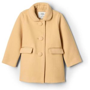 imageAmazon Essentials x Sofia Grainge Toddlers and Baby Girls Wool Blend Dress CoatLight Camel