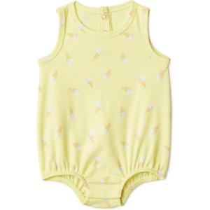 imageAmazon Essentials x Sofia Grainge Unisex Babies Cotton Bubble BodysuitLight Yellow Ice Cream