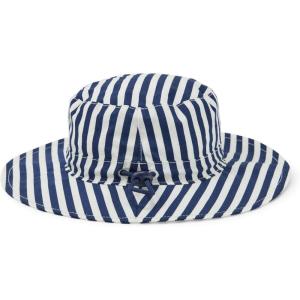 imageAmazon Essentials x Sofia Grainge Unisex Babies Cotton Bucket HatNavy Stripe