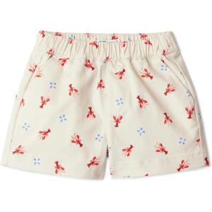 imageAmazon Essentials x Sofia Grainge Unisex Babies Toddlers and Kids Pullon Cotton Twill ShortsLight Beige Lobster