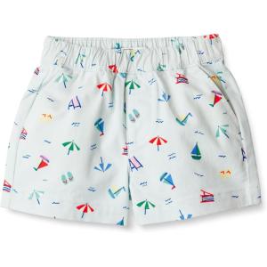 imageAmazon Essentials x Sofia Grainge Unisex Babies Toddlers and Kids Pullon Cotton Twill ShortsPale Blue Beach