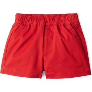 imageAmazon Essentials x Sofia Grainge Unisex Babies Toddlers and Kids Pullon Cotton Twill ShortsWashed Red
