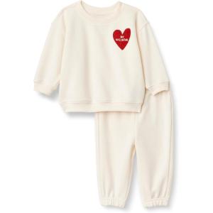 imageAmazon Essentials x Sofia Grainge Unisex Toddlers and Babies Sweatshirt amp Sweatpant SetHeartsValentine