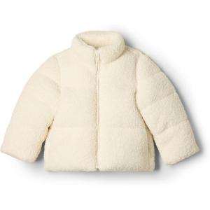 imageAmazon Essentials x Sofia Grainge Unisex Toddlers and Babies Teddy Puffer Jacket Winter Coat Fleece LinedIvory