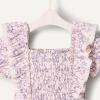 imageAmazon Essentials x Sofia Grainge Toddler and Baby Girls Embroidered Knit DressBlue Ivory Delicate Floral