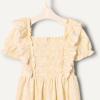 imageAmazon Essentials x Sofia Grainge Toddler and Baby Girls Embroidered Knit DressLight Yellow Delicate Floral