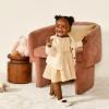 imageAmazon Essentials x Sofia Grainge Toddler and Baby Girls Embroidered Knit DressLight Yellow Delicate Floral