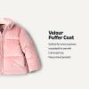 imageAmazon Essentials x Sofia Grainge Toddler and Baby Girls Velour Puffer JacketRose