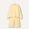 imageAmazon Essentials x Sofia Grainge Toddlers and Baby Girls French Terry Sweatshirt Pant and Top SetButter Yellow