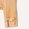 imageAmazon Essentials x Sofia Grainge Unisex Babies Velour Overall and Long Sleeve Bodysuit SetLight CamelStripe