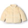 imageAmazon Essentials x Sofia Grainge Toddler and Baby Girls Velour Puffer JacketLight Beige