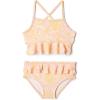 imageAmazon Essentials x Sofia Grainge Toddlers and Baby Girls TwoPiece Swimsuit with Crisscross StrapsShell Pink Ornate Paisley