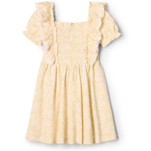 imageAmazon Essentials x Sofia Grainge Toddler and Baby Girls Embroidered Knit DressLight Yellow Delicate Floral