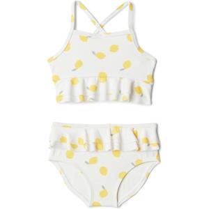 imageAmazon Essentials x Sofia Grainge Toddlers and Baby Girls TwoPiece Swimsuit with Crisscross StrapsIvory Lemon