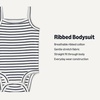 image:imageAmazon Essentials Baby Girls Cotton Sleeveless Bodysuits Baby Clothes Pack of 3Pale PinkWhiteFrench Stripe