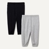 image:imageAmazon Essentials Boys Cotton JoggersBlackLight Grey Heather