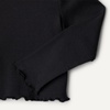 image:imageAmazon Essentials Girls and Toddlers LongSleeve Cropped Rib TopBlack