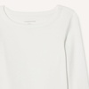 image:imageAmazon Essentials Girls and Toddlers LongSleeve Cropped Rib TopIvory