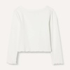 image:imageAmazon Essentials Girls and Toddlers LongSleeve Cropped Rib TopIvory