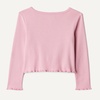 image:imageAmazon Essentials Girls and Toddlers LongSleeve Cropped Rib TopMauve