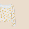 image:imageAmazon Essentials Girls and Toddlers LongSleeve Cropped Rib TopPale Blue Graphic Flower
