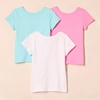 image:imageAmazon Essentials Girls and Toddlers ShortSleeve TShirtsAqua BluePinkWhite
