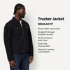 image:imageAmazon Essentials Mens Cotton Canvas ZipFront Trucker JacketBlack