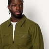 image:imageAmazon Essentials Mens Cotton Canvas ZipFront Trucker JacketDark Olive