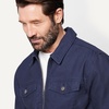 image:imageAmazon Essentials Mens Cotton Canvas ZipFront Trucker JacketNavy