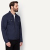 image:imageAmazon Essentials Mens Cotton Canvas ZipFront Trucker JacketNavy