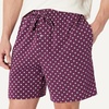 image:imageAmazon Essentials Mens CottonModal Pajama Set Short Sleeve TShirt and ShortsGeoIvory