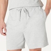 image:imageAmazon Essentials Mens CottonModal Pajama Set Short Sleeve TShirt and ShortsLight Grey Heather