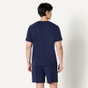 image:imageAmazon Essentials Mens CottonModal Pajama Set Short Sleeve TShirt and ShortsNavy
