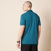 image:imageAmazon Essentials Mens Moisture Wicking Golf Polo Shirt Short Sleeve SlimFit QuickDryBlue White Mini Stripe