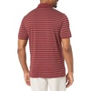 image:imageAmazon Essentials Mens Moisture Wicking Golf Polo Shirt Short Sleeve SlimFit QuickDryBurgundy Stripe