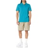 image:imageAmazon Essentials Mens Moisture Wicking Golf Polo Shirt Short Sleeve SlimFit QuickDryTeal Blue