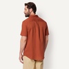 image:imageAmazon Essentials Mens Regular Fit Short Sleeve Linen ShirtBrick Red