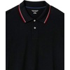 image:imageAmazon Essentials Mens RegularFit Short Sleeve Cotton Pique Polo Shirt Available in Big amp TallBlack Red White Thin Stripe