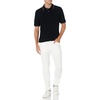 image:imageAmazon Essentials Mens RegularFit Short Sleeve Cotton Pique Polo Shirt Available in Big amp TallBlackWhite and Red Tipped