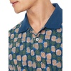 image:imageAmazon Essentials Mens RegularFit Short Sleeve Cotton Pique Polo Shirt Available in Big amp TallBlue Pineapple