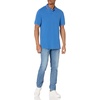 image:imageAmazon Essentials Mens RegularFit Short Sleeve Cotton Pique Polo Shirt Available in Big amp TallBlue Red White Stripe