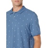 image:imageAmazon Essentials Mens RegularFit Short Sleeve Cotton Pique Polo Shirt Available in Big amp TallBlue White Palm Tree Print