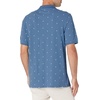 image:imageAmazon Essentials Mens RegularFit Short Sleeve Cotton Pique Polo Shirt Available in Big amp TallBlue White Palm Tree Print