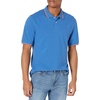 image:imageAmazon Essentials Mens RegularFit Short Sleeve Cotton Pique Polo Shirt Available in Big amp TallBlueWhite and Red Tipped