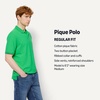 image:imageAmazon Essentials Mens RegularFit Short Sleeve Cotton Pique Polo Shirt Available in Big amp TallBright Emerald Green
