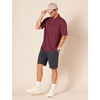 image:imageAmazon Essentials Mens RegularFit Short Sleeve Cotton Pique Polo Shirt Available in Big amp TallBurgundy