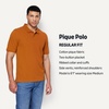 image:imageAmazon Essentials Mens RegularFit Short Sleeve Cotton Pique Polo Shirt Available in Big amp TallCaramel